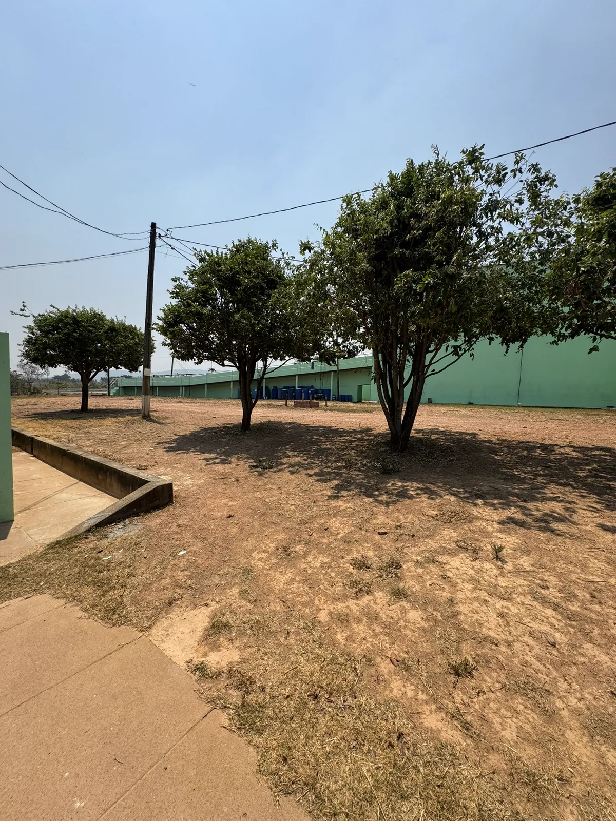Interior da planta industrial